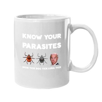 Discover Know Your Parasites  anti Joe Biden Sucks Political Coffee Mug