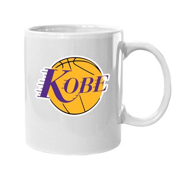 Discover Purple Los Angeles Kobe Logo Coffee Mug