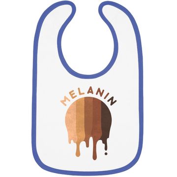 Discover Melanin Dripping Down Black Pride Proud Heritage Baby Bib
