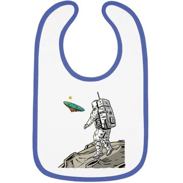 Discover Flat Earth Moon Landing Conspiracy Theory Anti Scientism Baby Bib