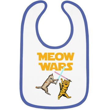 Discover Meow Wars -cat Lover Gift Baby Bib
