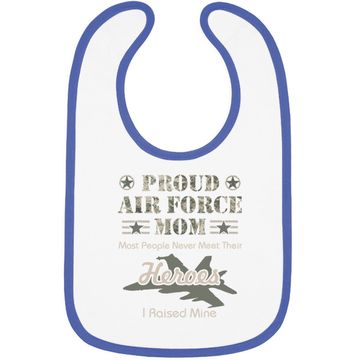 Discover Proud Air Force Mom Baby Bib