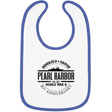 Discover Pearl Harbor 80th Anniversary 1941 World War 2 Veteran Baby Bib