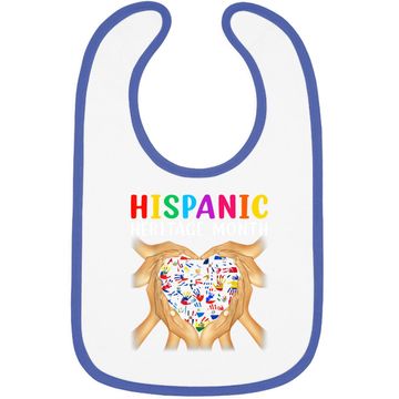 Discover Hispanic Heritage Countries Hands Heart Flags Latina Power Baby Bib