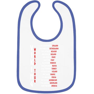 Discover Viking World Tour Front And Backprint! Baby Bib
