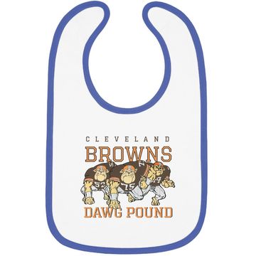 Discover Dawg Pound Retro Cleveland Browns Baby Bib