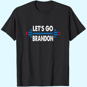 Discover Let's Go Brandon Conservative Anti Liberal US Flag T-Shirt