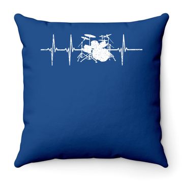 Discover Throw Pillow Drummer Heartbeat
