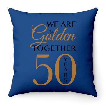 Discover Romantic Throw Pillow For Couples - 50th Wedding Anniversary Throw Pillow