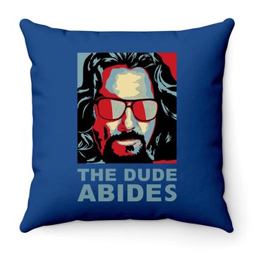 Discover The Big Lebowski The Dude Abides Man Throw Pillow