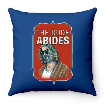 Discover The Big Lebowski The Dude Abides Throw Pillow