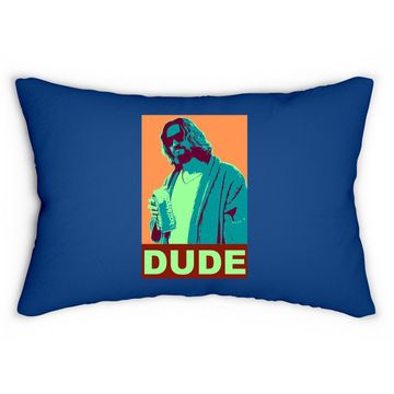 Discover The Big Lebowski Dude Propaganda Lumbar Pillow