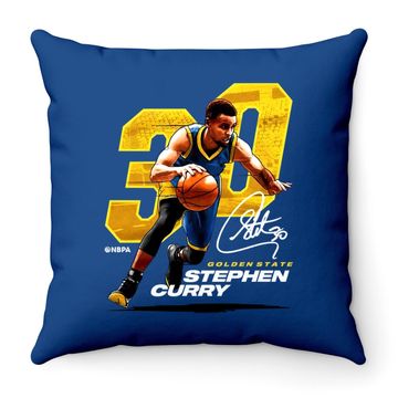 Discover 500 Level Steph Curry Golden State Basketball Throw Pillow