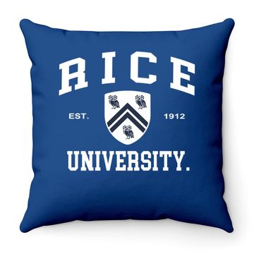 Discover Rice University Owls Ncaa Seal Throw Pillow
