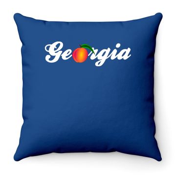 Discover Georgia Peach State Home Souvenir Throw Pillow