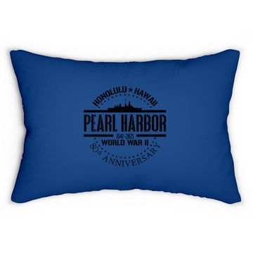 Discover Pearl Harbor 80th Anniversary 1941 World War 2 Veteran Lumbar Pillow