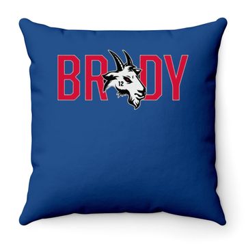 Discover Tom Brady Goat Throw Pillow