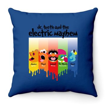 Discover Dr. Teeth And The Electric Mayhem Throw Pillow