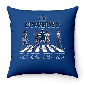 Discover Dallas Cowboys Walking Road Throw Pillow