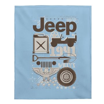 Discover Jeep Dad Willys 1941 Baby Blanket