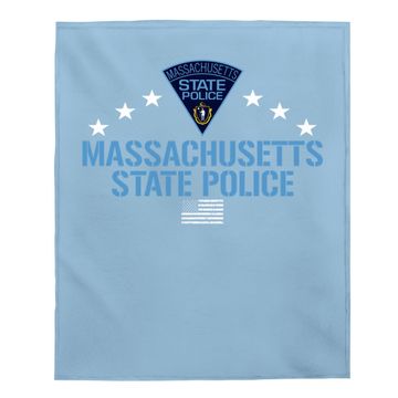 Discover Massachusetts State Police Baby Blanket