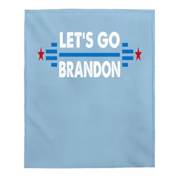 Discover Let's Go Brandon Conservative Anti Liberal Us Flag Baby Blanket