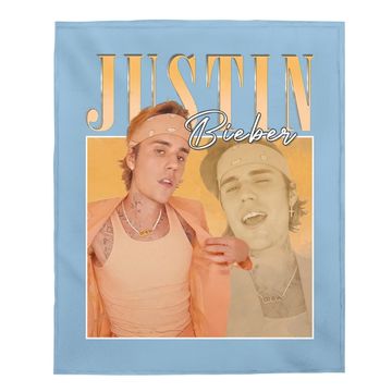 Discover Vintage Justin Bieber Homage Baby Blanket