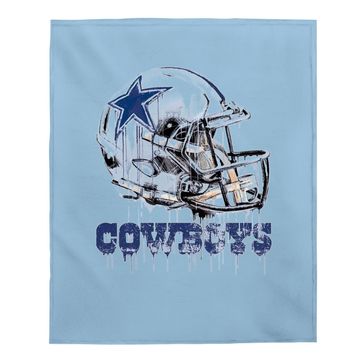 Discover Dallas Cowboys Drip Helmet Baby Blanket