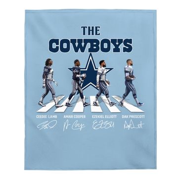 Discover Dallas Cowboys Walking Road Baby Blanket