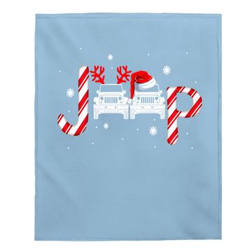 Discover Driving Jeep Christmas Baby Blanket