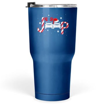Discover Driving Jeep Christmas Tumbler 30 Oz