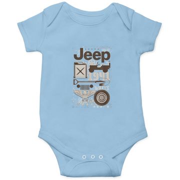 Discover Jeep Dad Willys 1941 Baby Bodysuit