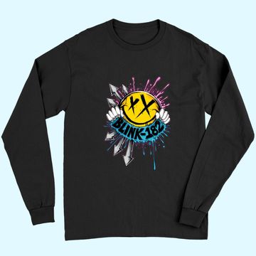 Discover Blink-182 Logo Watercolor Art Long Sleeves