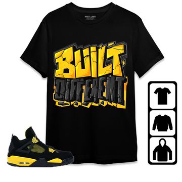 Discover Jordan 4 Thunder Unisex Shirt, Kid, Toddles Built Different, Shirt To Match Sneaker