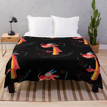 Discover Mushu Throw Blanket