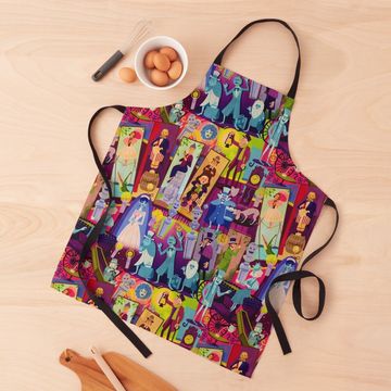 Discover Retro Mansion Collage Apron