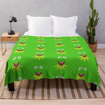 Discover kermit Throw Blanket