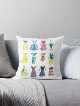 Discover Princess Dresses Pillow