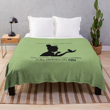 Discover Princess and the Frog Throw Blanket