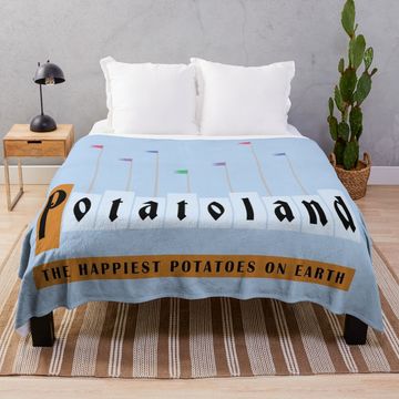 Discover Potatoland Throw Blanket