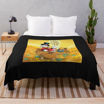 Discover Scrooge McDuck Throw Blanket