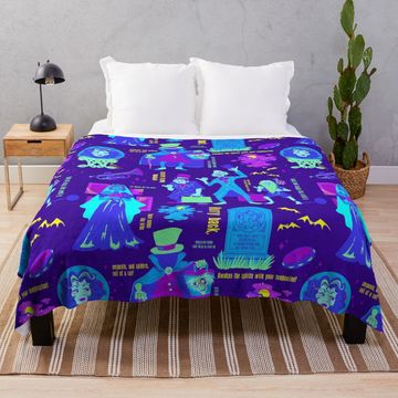 Discover Happy Haunts.  Throw Blanket