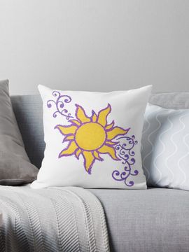 Discover Tangled Sun  Pillow