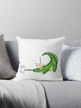 Discover Alligator Loki with Mjolnir Pillow