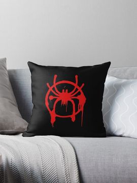 Discover miles morales logo Pillow
