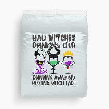 Discover Bad Witches Drinking Club Duvet Cover