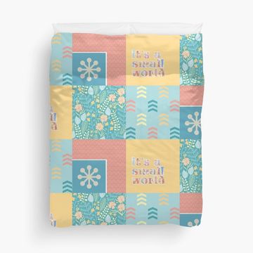 Discover "it's a small world" Pattern (version 2) Duvet Cover