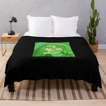 Discover Spring Sprite  Throw Blanket