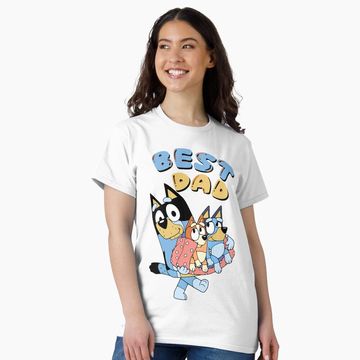 Discover BlueyDad Characters, Bandit Heeler, Best Dad Classic T-Shirt