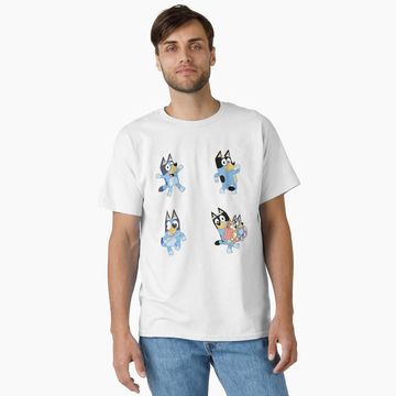 Discover BlueyDad Characters, Bandit Heeler Set Classic T-Shirt